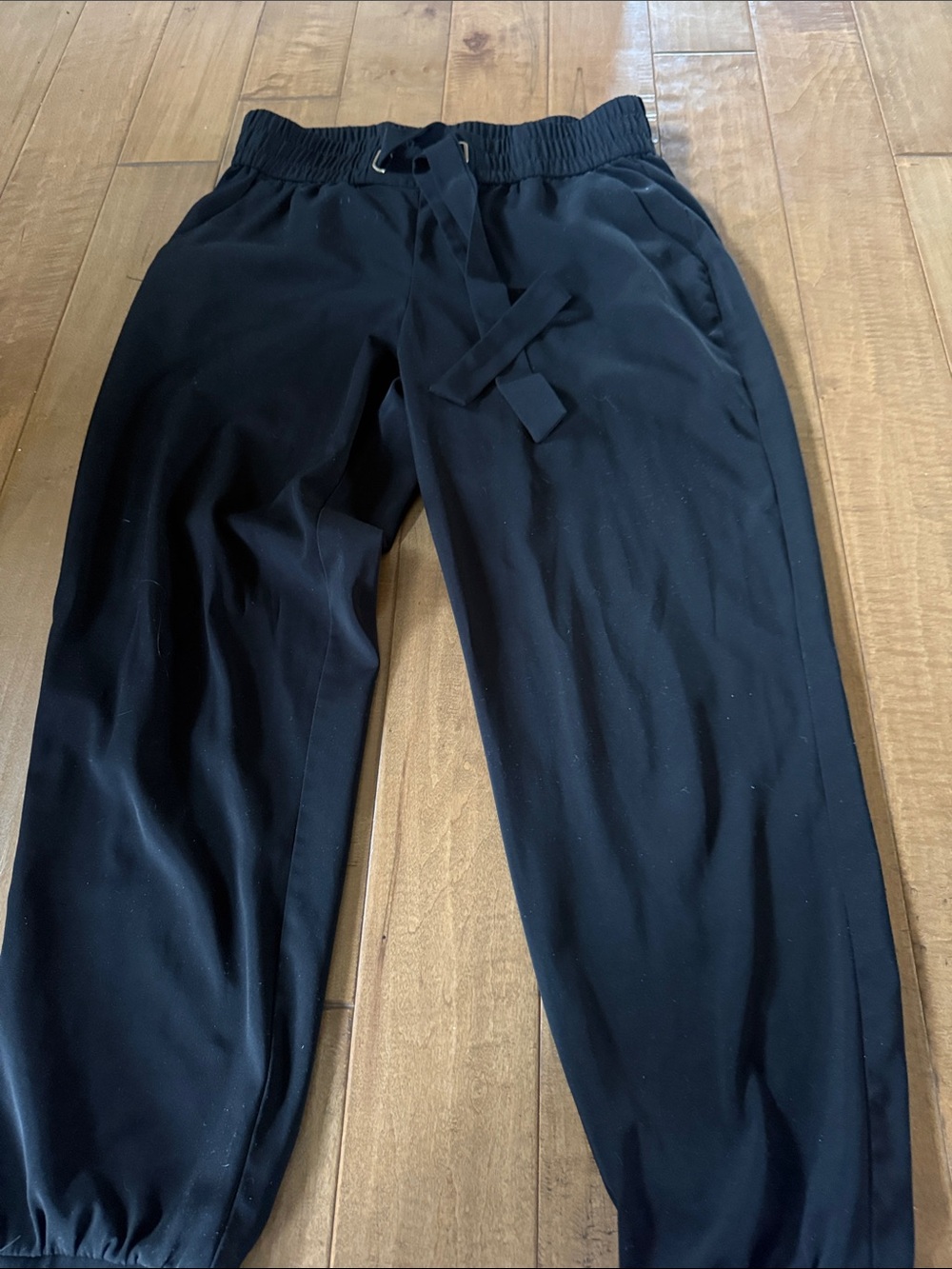 Men's Black Jogger Pants with Drawstring